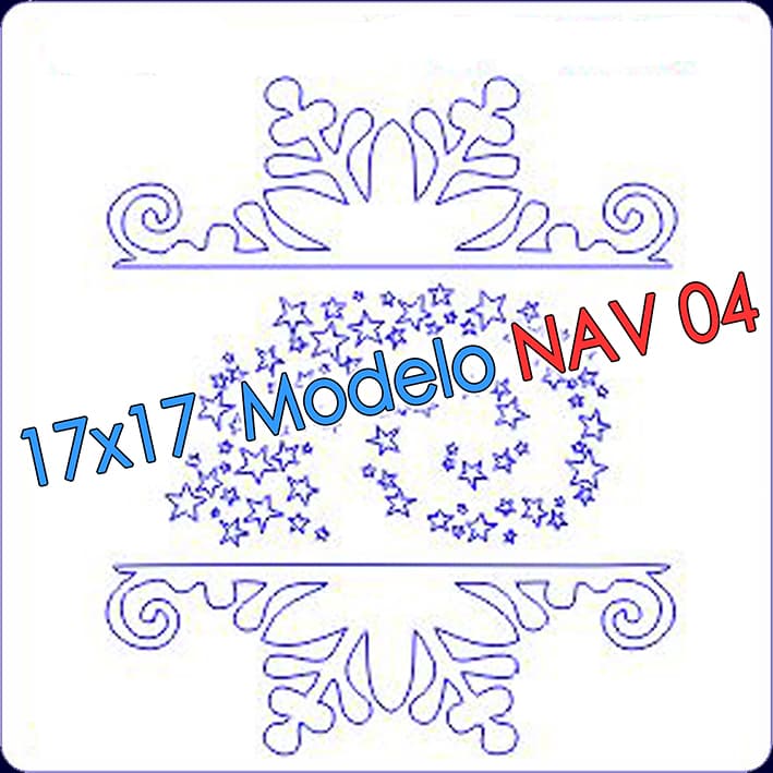 - Stencil 17x17cm Modelo NAV 04 -